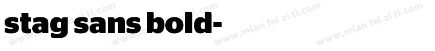 stag sans bold字体转换